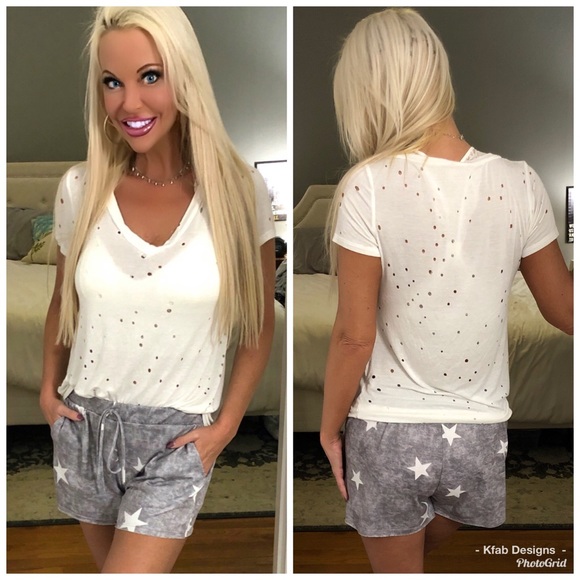 LAST 1! 🥰 Amazing French Terry 🌟 Star Shorts! - Picture 8 of 8